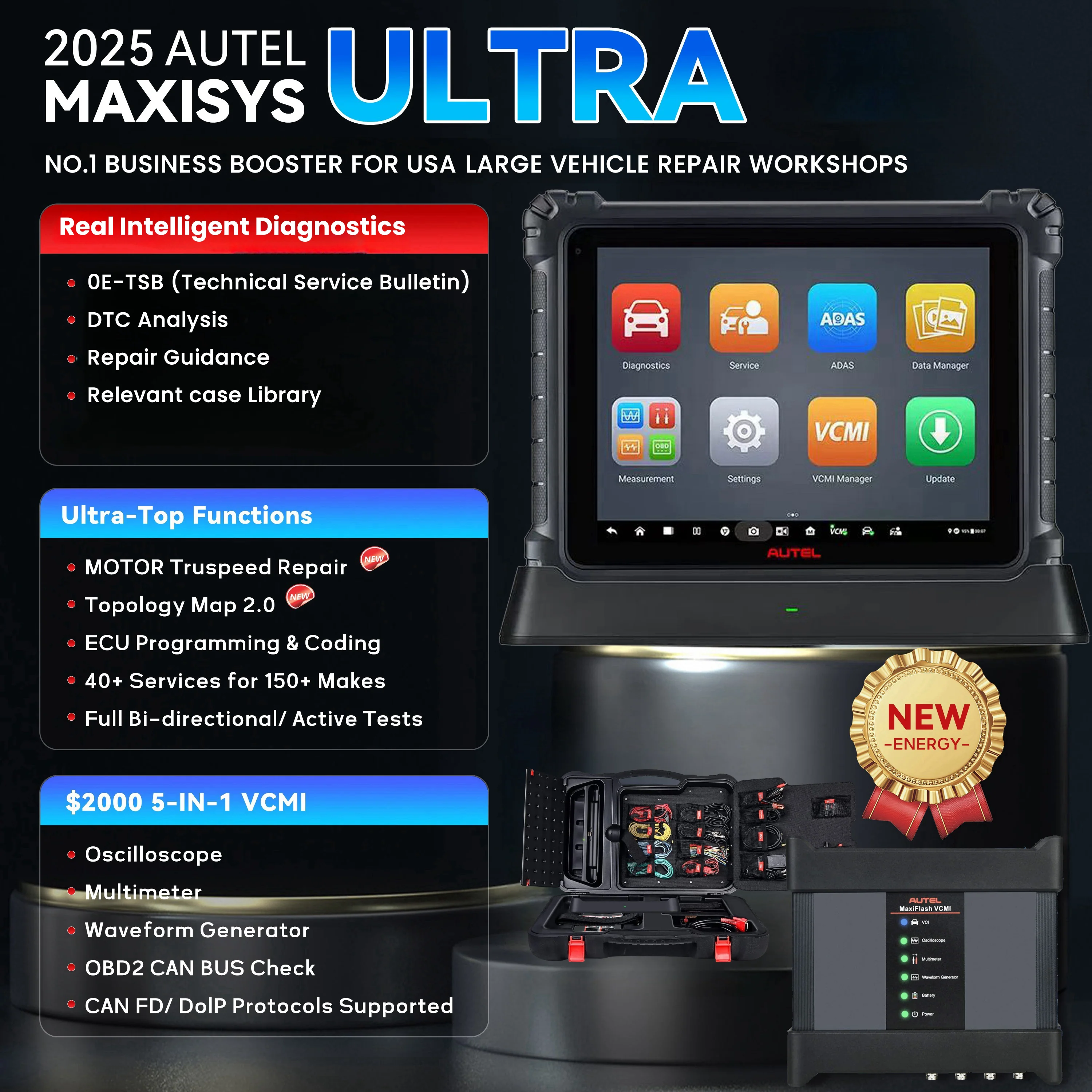 Autel MaxiSys Ultra 2025 Version Full System Diagnostic Tool | US Ver with Local Warranty & Support - Image 3