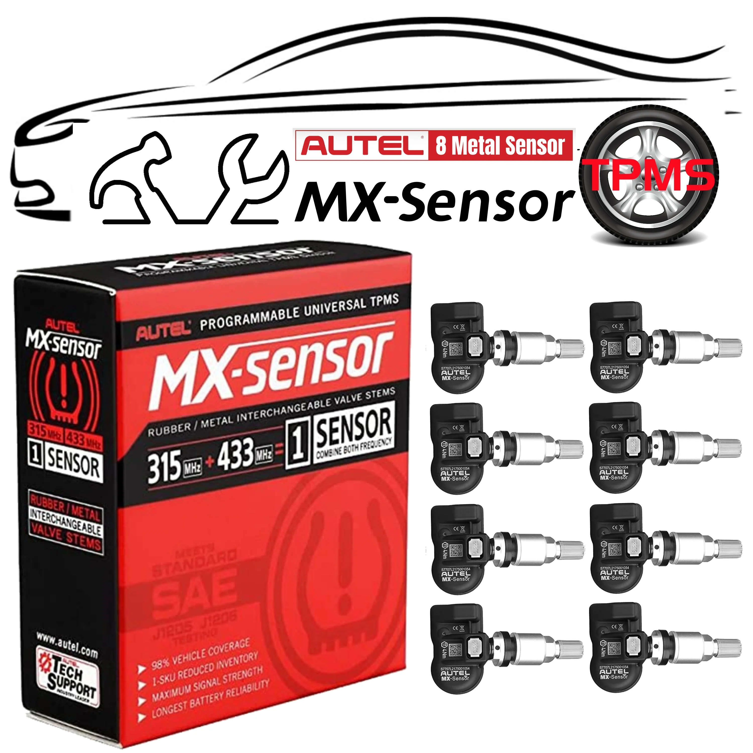 Autel MaxiTPMS Metal TPMS Sensors (315MHz&433MHz) - Image 9