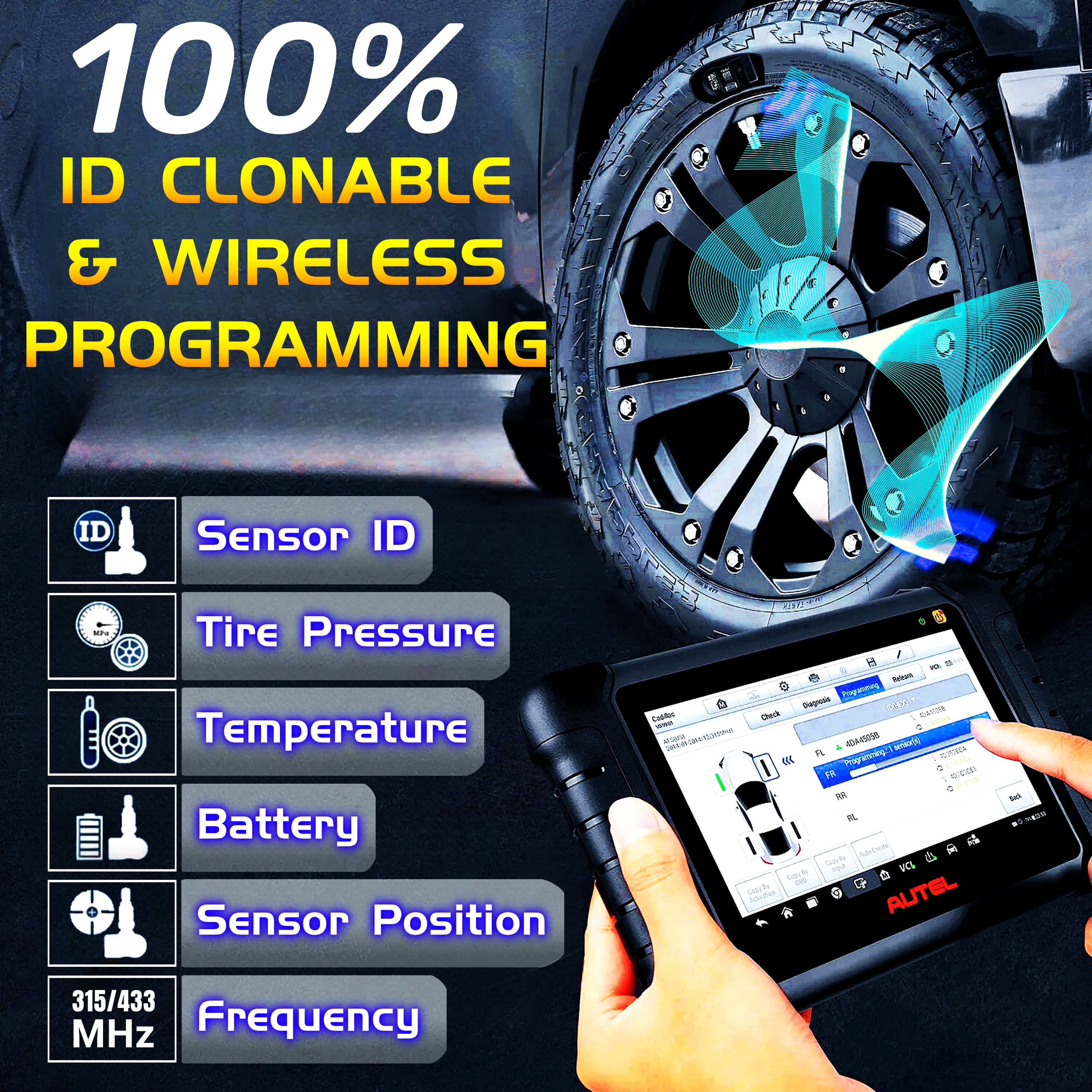 Autel MaxiTPMS Rubber TPMS Sensors (315MHz&433MHz) - Image 6