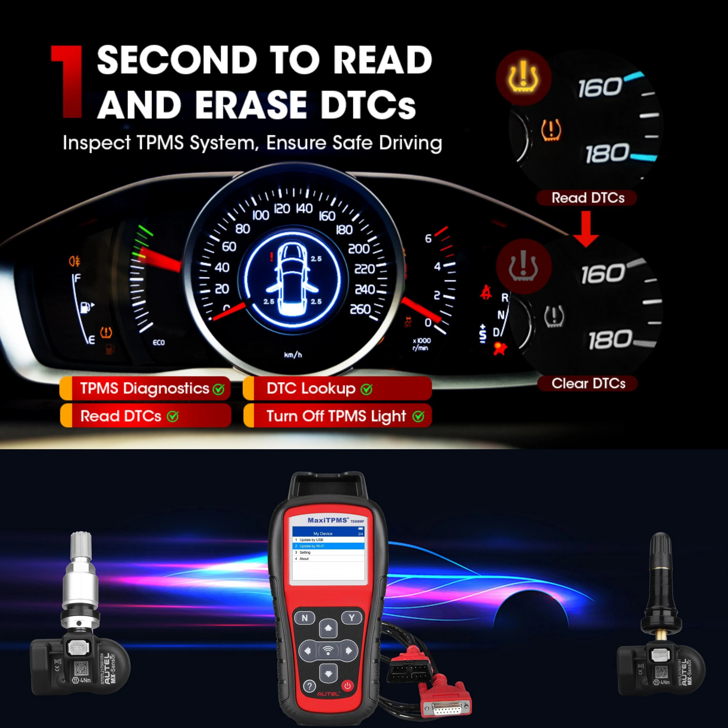 Autel MaxiTPMS TS508WF TPMS Programming Tool - Image 5